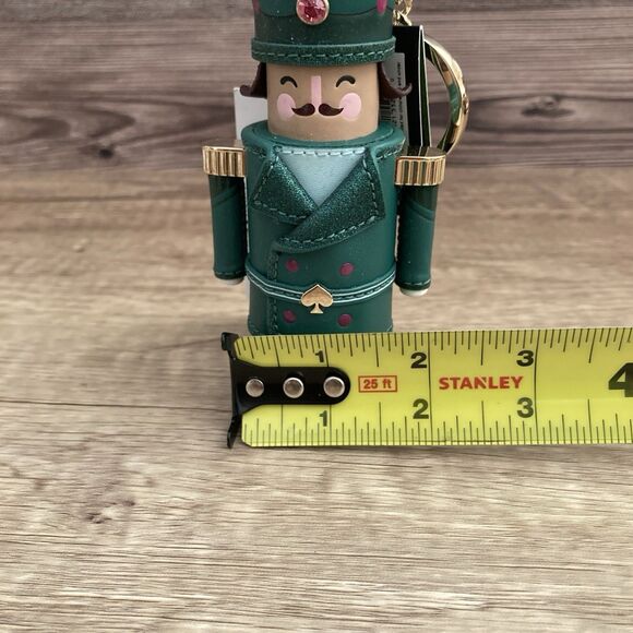 Kate Spade Nutcracker Keychain Green Bag Charm Christmas Holiday Stocking Stuffe - Picture 11 of 11